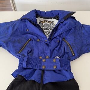 Vintage Nils Blue One Piece Ski Suit 4